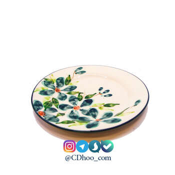 پیش دستی سرامیکی مجموعه زیبا طرح گل سبز